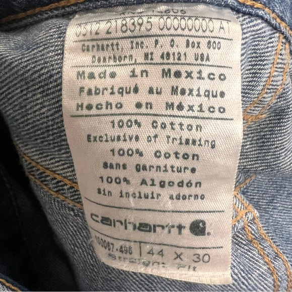 Carhartt Men’s Straight Straight Jeans, size 44 x 30 - Picture 8 of 10